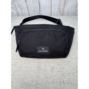 Vera Bradley Black Belt Bag Fanny Pack Nylon Crossbody Adjustable Strap